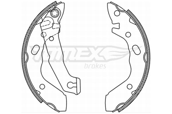 TOMEX BRAKES Piduriklotside komplekt TX 21-37